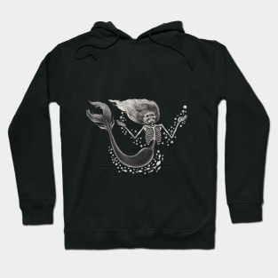 Mermaid skull fantasy surreal art. Hoodie